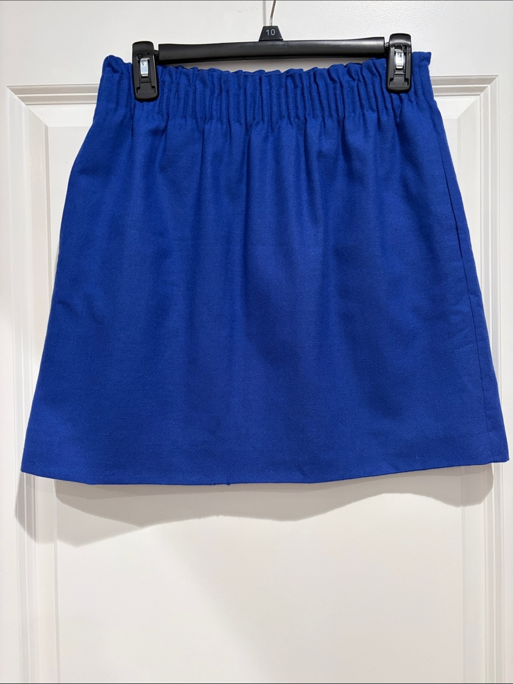 3 for $25! J. Crew Royal Blue Wool Mini Classic Skirt with Elastic Waist, 2